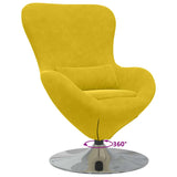 Egg Chair Yellow 63 x 73 x 90 cm Velvet 42002731