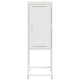 Highboard White 36x39x107 cm Steel 846535