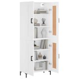 Highboard White 69.5x34x180 cm Engineered Wood 3199681