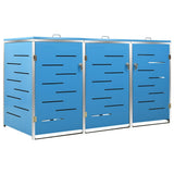 Triple Wheelie Bin Shed 207x77.5x112.5 cm Stainless Steel 149568