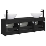 Bathroom Cabinet Set 3 pcs Black 49 x 44.5 x 66.5 cm 3405758