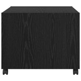 Coffee Table Black Oak 55 x 55 x 45cm Engineered Wood 880470