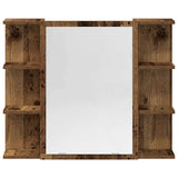 ZNTS 3 Piece Bathroom Furniture Set Old Wood Engineered Wood 3328567