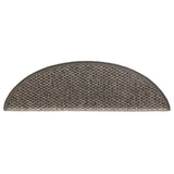 Stair Mats Self-adhesive Sisal-Look 15 pcs 56x17x3 cm Grey and Beige 326860