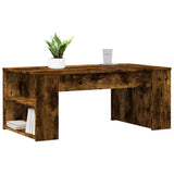 Coffee Table Smoked Oak 102x55x42 cm Engineered Wood 831858