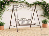 Swing Frame Antique Brown 113 x 121.5 x 168 cm Steel 42038702