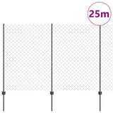 Fence and Post Grey 1.6 x 25 m Steel 3336284