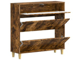 Shoe Cabinet DELFT 78 x 24 x 103 cm Engineered Wood Smoked Oak 897100