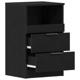 Bedside Cabinet Black Oak 40 x 35 x 65 cm Engineered Wood 862741