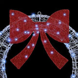 Wreath with 60 LEDs Cold white 76 x 76 x8.5 cm Acrylic 42019122