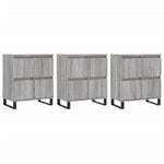 Sideboards 3 pcs Grey Sonoma Engineered Wood 3190211