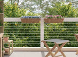 Hanging Planter Basket 2 pcs Brown 48 x 22 x 15 cm Lacak Rattan 42020968