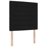 Box Spring Bed with Headboard Black 120 x 200 cm Fabric 3339534