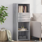 Highboard Grey Sonoma 45x42.5x124 cm Engineered Wood 846171
