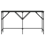 Console Table Black 140x29x75 cm Engineered Wood 837757
