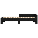 Bed Frame with Headboard Black Oak 80 x 200 cm Engineered Wood 8009041