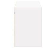 TV Wall Cabinet with LED Lights White 130x31x45 cm 852299