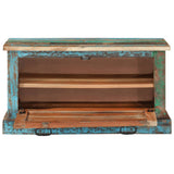 Shoe Storage Bench Solid Reclaimed Wood 244832