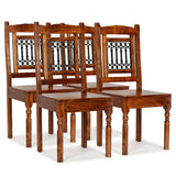 Dining Chair Set of 4 Different shades of brown 275271