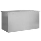 Outdoor Storage Box Silver 100 x 50.5 x 50 cm Steel 874564