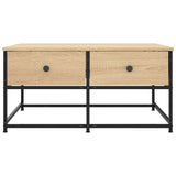 Coffee Table Sonoma Oak 80x80x40 cm Engineered Wood 835355