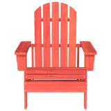 Garden Chair Red Solid fir wood Medium Ergonomic 315873