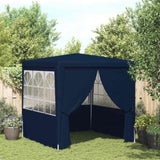 Professional Party Tent with Side Walls 2.5x2.5 m Blue 90 g/m 48519