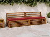 2-Piece Bench Cushions VUGHT 2 pcs 100% Polyester Wine Red 950993