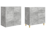 Cabinet Set 2 pcs 66 x 34.5 x 90 cm Engineered Wood 3416577