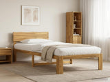 Single Bed Frame with Headboard ROSTOCK White 100 x 200 cm 903376