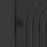 Bedside Cabinet Black 43 x 34.5 x 50 cm Engineered Wood 894107
