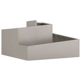 Garden Planter Brown 80 x 80 x 50 cm Weathering Steel 873584