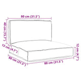 Pallet Cushion Set 2 pcs Wine red 80 x 80 x 12 cm Oxford fabric 3329075