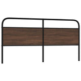 Replace Headboard Brown Oak 200 cm Steel and Engineered Wood 4100345