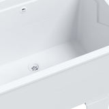 Laundry Tub White 59x41x75 cm Resin 4002799