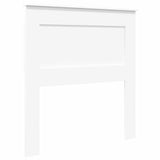 Storage Bed with Headboard White 90 x 200 cm Engineered Wood 3410274