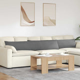 Sofa Pillows 2 pcs Dark Grey 200 x 40 cm Fabric 42013899