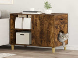 Cat House Smoked Oak 72 x 42.5 x 70 cm Engineered Wood 8000685
