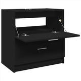 Sink Cabinet Black 59x37x59 cm Engineered Wood 848109