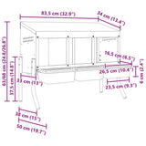 Chicken Nesting Box 3 Compartments with Legs Galvanised Steel 4104896