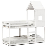 Bunk Bed without Mattress White 80x200 cm Solid Wood Pine 3281995