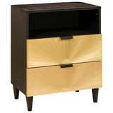 Bedside Table with Drawer 50 x 33 x 62 cm Solid Mango Wood 4017838