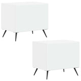 TV Cabinet White Engineered Wood 897555
