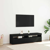 TV Cabinet 2 pcs Black Oak 75 x 35 x 40 cm Engineered Wood 862558