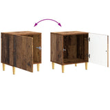 Bedside Table 2 pcs Old Wood 43 x 34.5 x 50 cm Engineered Wood 895042