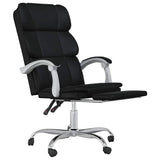 Reclining Office Chair Black Faux Leather 349799