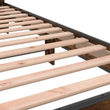 Bed Frame without Mattress Smoked Oak 90x200 cm 845744