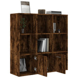 Book Cabinet Smoked Oak 98x30x98 cm 815447