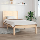 Bed Frame without Mattress 75x190 cm Small Single Solid Wood 3104113