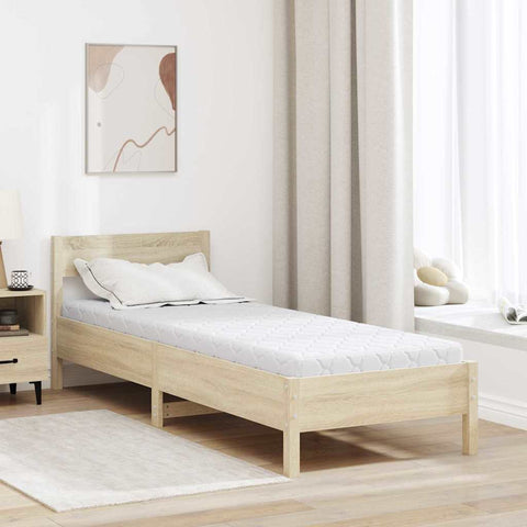Mattress with Coconut Layer White 200 x 80 cm PU Foam 4106380